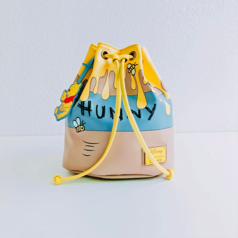 Disney Loungefly Winnie the Pooh Honey Pot Leather Handbag - Versatile Sling & Backpack”