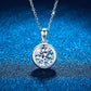 Moissanite & Diamond Bezel Pendant Necklaces – Gold & Silver Chains