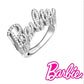 Sparkling 925 Silver Barbie Ring - Elegant & Glamorous Jewelry for Every Fashionista