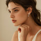 3-Piece Cubic Zirconia Huggie & Stud Earring Set – Gold Or Silver Ear Stack for Multiple Piercings