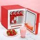 Mininevera Hello Kitty - Enfriador lindo y compacto para bebidas y refrigerios - Rosa o rojo - Capacidad de 6,7 L - Alimentación CA/CC