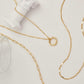 3-Piece Gold Or Silver Layered Necklace Set | Elegant Chain with Circle Pendant | Hypoallergenic