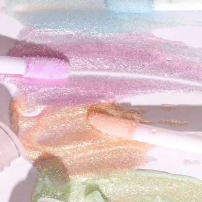 Adorno labial rellenador de labios con forma de diamante de gatito de peluche | Labios regordetes naturalmente | 4 colores pastel