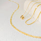 Layered 14k Vermeil Gold CZ Pendant Necklace Set - Choker, Beads, and Diamond Pendant for All Occasions