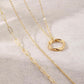 3-Piece Gold Or Silver Layered Necklace Set | Elegant Chain with Circle Pendant | Hypoallergenic