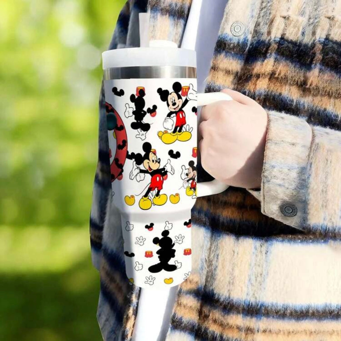 Vintage Disney Collectible Mickey Mouse 40oz Insulated Tumbler - Hot/Cold Drinkware