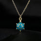 Gold Turtle Pendant Necklace – Vibrant Colors, 10K Triple Gold Plated, 16”+2” Chain