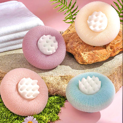 Luxurious Soap-Infused Exfoliating Body Sponges - Spa-Like Skin Care at Home