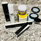 Custom Marc Jacob’s 5 piece makeup bundle featuring eyeliner, mascara, coconut setting spray, eyeshadow and a luxury facial moisturizer that doubles as a premium primer only available at facetreasures.com