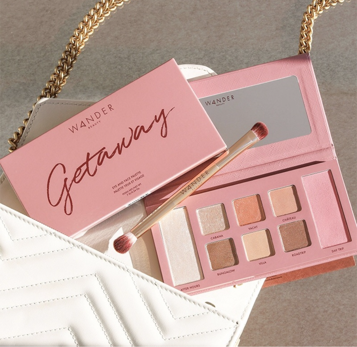 Wander Beauty Getaway,Face Palette, Eyeshadow, Blush & Highlighter palette In One