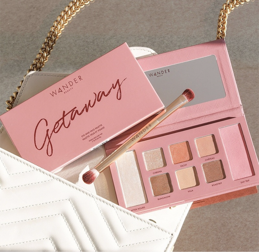 Wander Beauty Getaway,Face Palette, Eyeshadow, Blush & Highlighter palette In One