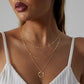 3-Piece Gold Or Silver Layered Necklace Set | Elegant Chain with Circle Pendant | Hypoallergenic