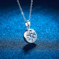 Moissanite & Diamond Bezel Pendant Necklaces – Gold & Silver Chains