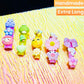 Kawaii Characters Professional Multi-color Handcrafted Press On Nails, Reusable 12 Times.