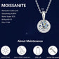 Moissanite & Diamond Bezel Pendant Necklaces – Gold & Silver Chains