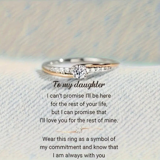 Luxury Moissanite Ring ¼ Carat – Rose Gold & Silver Elegant Band for Sensitive Skin