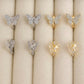 10k Gold Butterfly Huggie Earrings with CZ Crystals – Dainty Luxe Sparkle