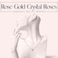 Luxury Rose Gold Jewelry Set with Rare Australian Crystals – Necklace, Earrings & Bracelet | Also in 925 Silver
