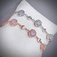 Luxury Rose Gold Jewelry Set with Rare Australian Crystals – Necklace, Earrings & Bracelet | Also in 925 Silver