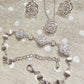 Luxury Rose Gold Jewelry Set with Rare Australian Crystals – Necklace, Earrings & Bracelet | Also in 925 Silver