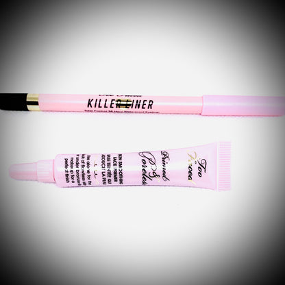 Toofaced Killer Liner In Black and TooFaced Primed & Poreless Makeup Primer. This bundle comes as a set and is available at Facetreasures.com for purchase