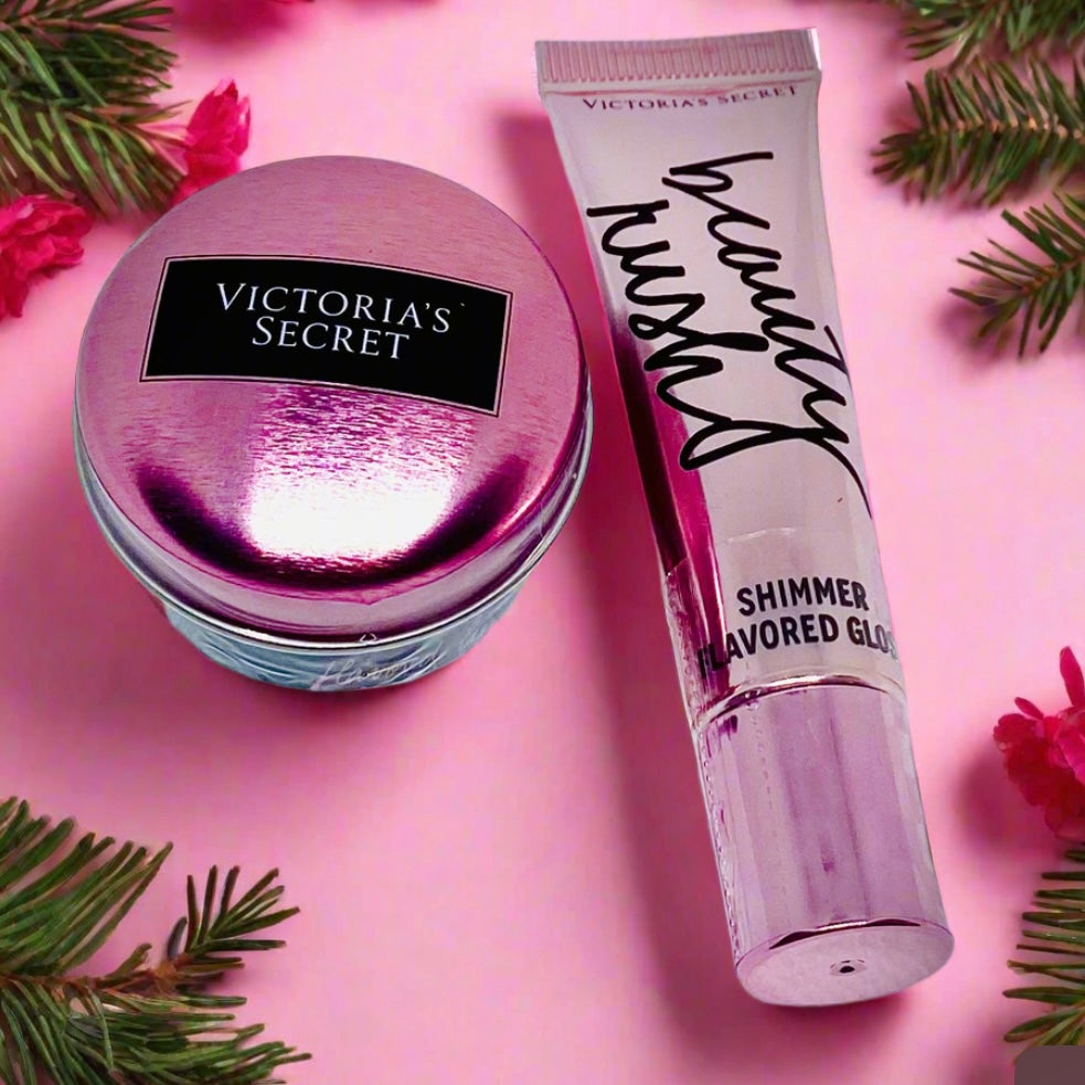 Premium lipgloss & lip scrub set by Victoria secret