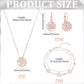 Luxury Rose Gold Jewelry Set with Rare Australian Crystals – Necklace, Earrings & Bracelet | Also in 925 Silver