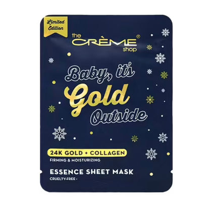 The Crème Shop Tis The Season To Be Lovely &amp; Baby Su juego de mascarillas exteriores doradas