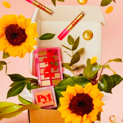 PYT Beauty 2 Piece Shimmering Plumping Lipgloss + Highlighter Set Or Gold Gloss Duo Set