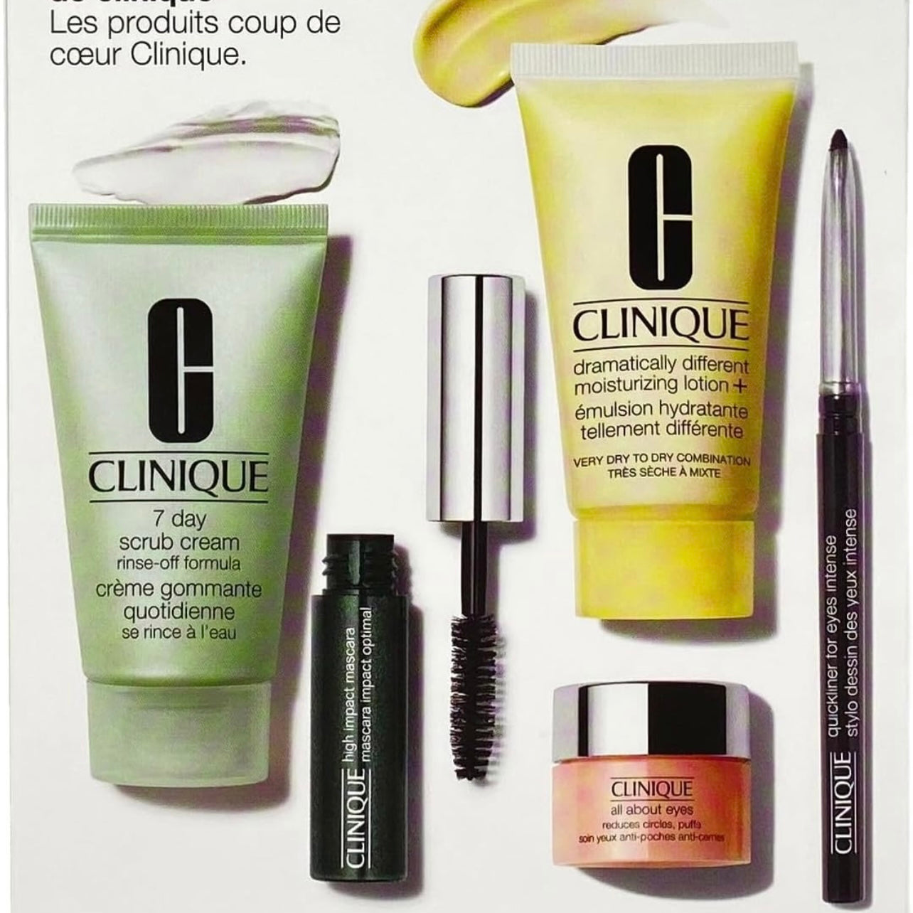 Clinique (5) Piece Discovery Gift Set W/Free Matching Cosmetic Bag | All Fullsize items