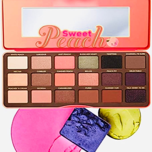 Too Faced Sweet Peach Eyeshadow Palette, Smells Like Peaches, Full size