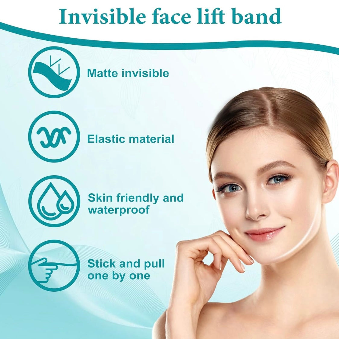 Invisible Face Tape M: Anti-Aging Silicone Tape, Instant Wrinkle Eraser, 10+ Years Younger