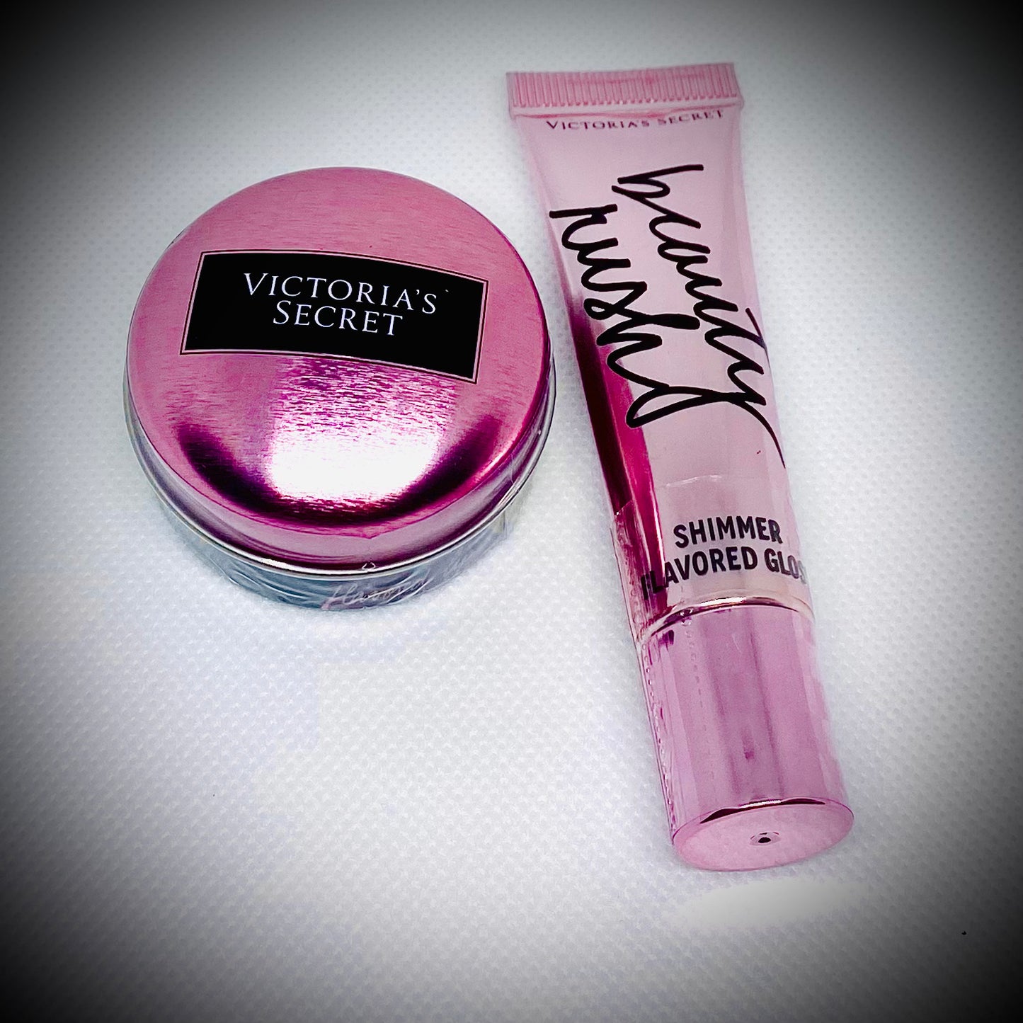 Victoria’s Secret Beauty Rush Lip Care Set - Shimmer Gloss and Scrub, Candy Flavor only available at Facetreasures or LadiesNGentz Boutique, Limited edition beauty bundle