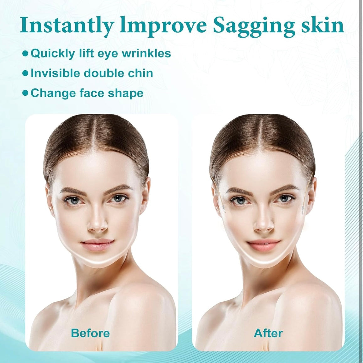 Invisible Face Tape M: Anti-Aging Silicone Tape, Instant Wrinkle Eraser, 10+ Years Younger