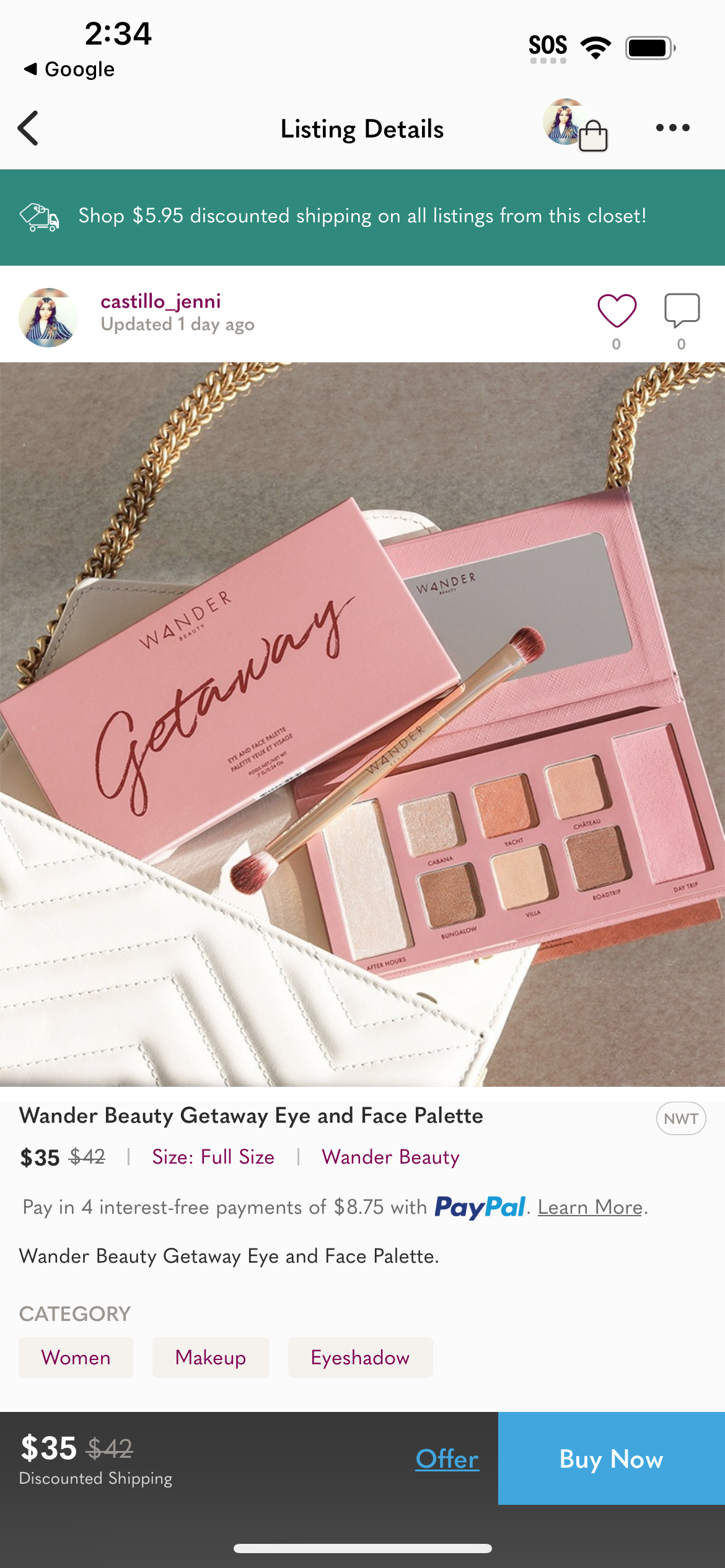 Wander Beauty Getaway,Face Palette, Eyeshadow, Blush & Highlighter palette In One