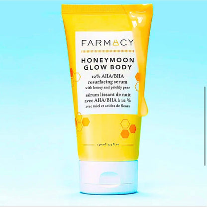 Farmacy Honeymoon Glow Body AHA/BHA Resurfacing Serum | Full size 4.7 oz.