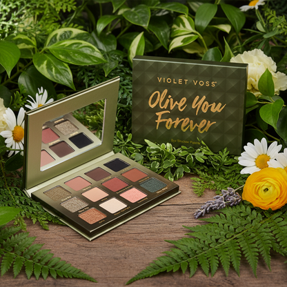 Violet Voss “Olive You Forever” Eyeshadow Palette. 12 high pigmented shades Last 12 hours.