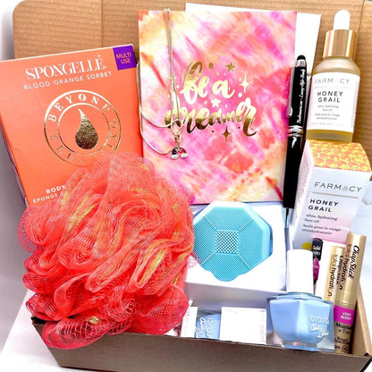 This box comes Loaded & Overflowing with 9 Premium high end high quality Full size Items & brands sourced from around the world, Award winning brands that known to make only 100% Cruelty free items made up of only the finest ingredients Nature has to offer.