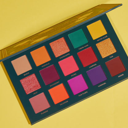 Ace Beaute Nostalgia 15 Color High Pigmented Eyeshadow Palette w/ Mirror