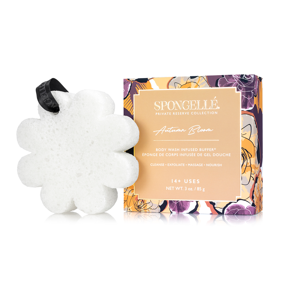 These Luxury Spongelle All In One Beauty Treatment buffers come with built-in body wash that's infused with extracts of yuzu, edelweiss and vetiver root to cleanse, exfoliate, massage, and hydrate the skin for a spa-like pampering experience at home. Each sponge creates a scented lather that endures for at least 14+ washes showers after shower.