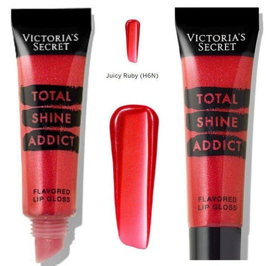 This photo shows 8 victoria secret total shine addict lip glosses with some sale sticker residue on the items as these products were marked down in price due to being unable to remove some sale stickers without damaging the safety seal so we opted to sell the items discounted with the stickers to keep the safety seal in tact.on all the products. & marked the products down drastically. all products are brand new unused with minor cosmetic imperfections on outer packaging