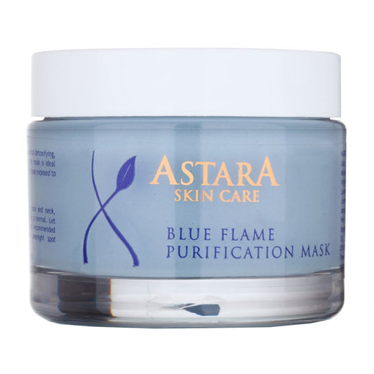 Astara Blue Flame Purification Clay Mask 100% Organic and 100% Vegan. A Celeberties #1 Anti aging must have clay masks, as seen in vougue and used by Elizabeth Taylor and Liv Taylor, Exclusive to Facetreasures Boutique only.