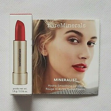 BareMinerals lipstick in the color courage