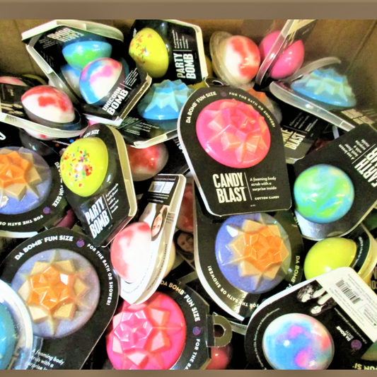 Ultimate F-Bomb Bubble Bath & Shower Blast Spa Bomb Collection (6 pack) All Natural W/ Hidden Treats