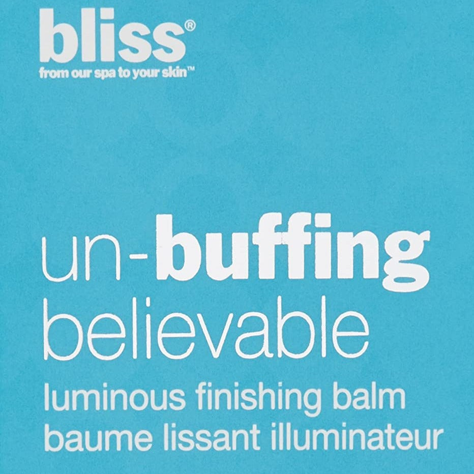 Bliss Un-buffing Believable Smoothing Finishing Skin Balm, To Smooth Skin, Remove Uneven Skin Tones & Rid Imperfections. Known As A Skin Primer before Applying Makeup Also works on all skin tones & types