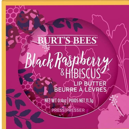 Edición de coleccionista de mantequilla labial de frambuesa negra e hibisco de Burt's Bees