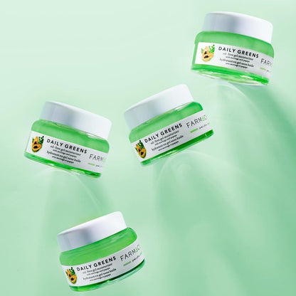 Farmacy daily greens oil-free gel moisturizer with moringa and papaya. Excellent for all skin types to be used moring & night and comes in a full size 1.7 ounce jar