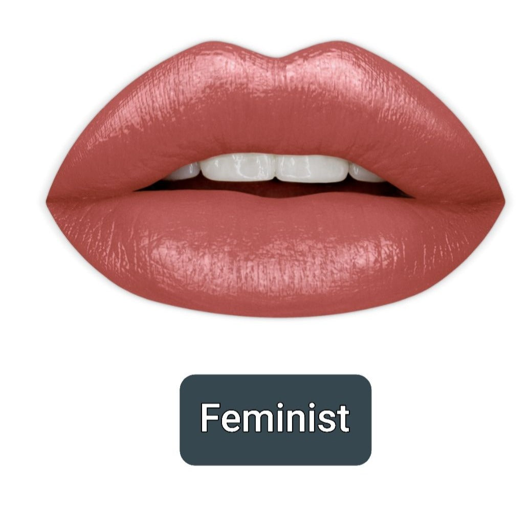 Huda Beauty: lápiz labial líquido Demi Matte en feminista, hallazgo poco común, stock limitado