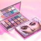 mported High Quality High Pigmented Eye Shadow Palette Featuring 9 buttery mattes, 6 high-shine creamy metallics saturated with electrifying pearls, 1 glitter powder charged with glass pearls and silver sparkles and 2 sheer multi-reflective shadows for a multidimensional glow.