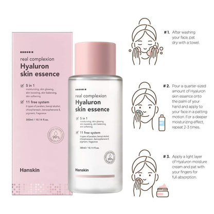 Hanskin Real Complexion Hyaluronic Skin Essence 5-in-1